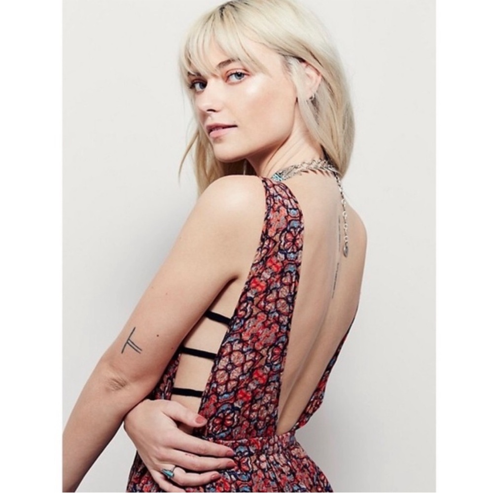 BOGO! Free People One Java Cascade Mini Red Dress - image 14
